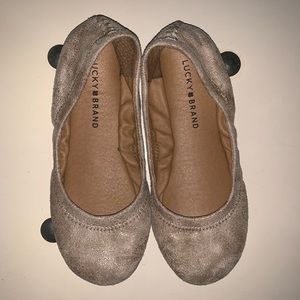 lucky Brand Girls Leather Flats•size 12